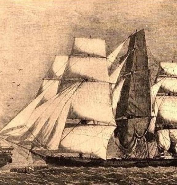 A sailing ship